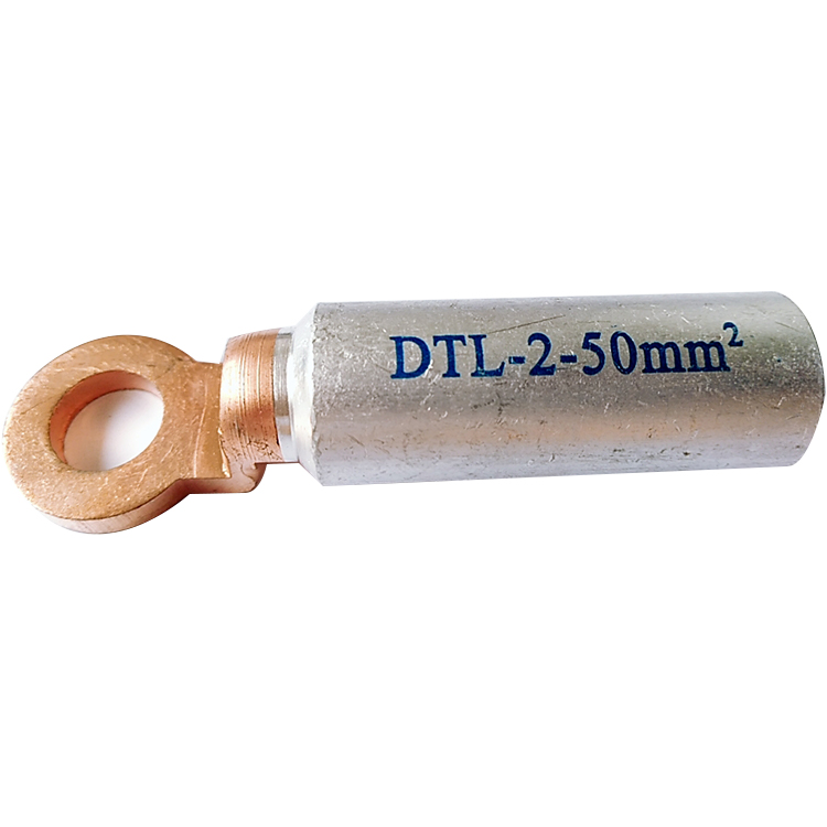 DTL-2 Type Copper Aluminum Wiring Connecting Tube Crimp Type Terminal Cable Lugs